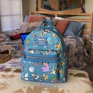 Mickey Mouse and friends Mini Loungefly Backpack